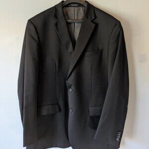 Awearness Kenneth Cole Slim Fit Black Suit 46 Extra-Long and Pants W36-38 L34